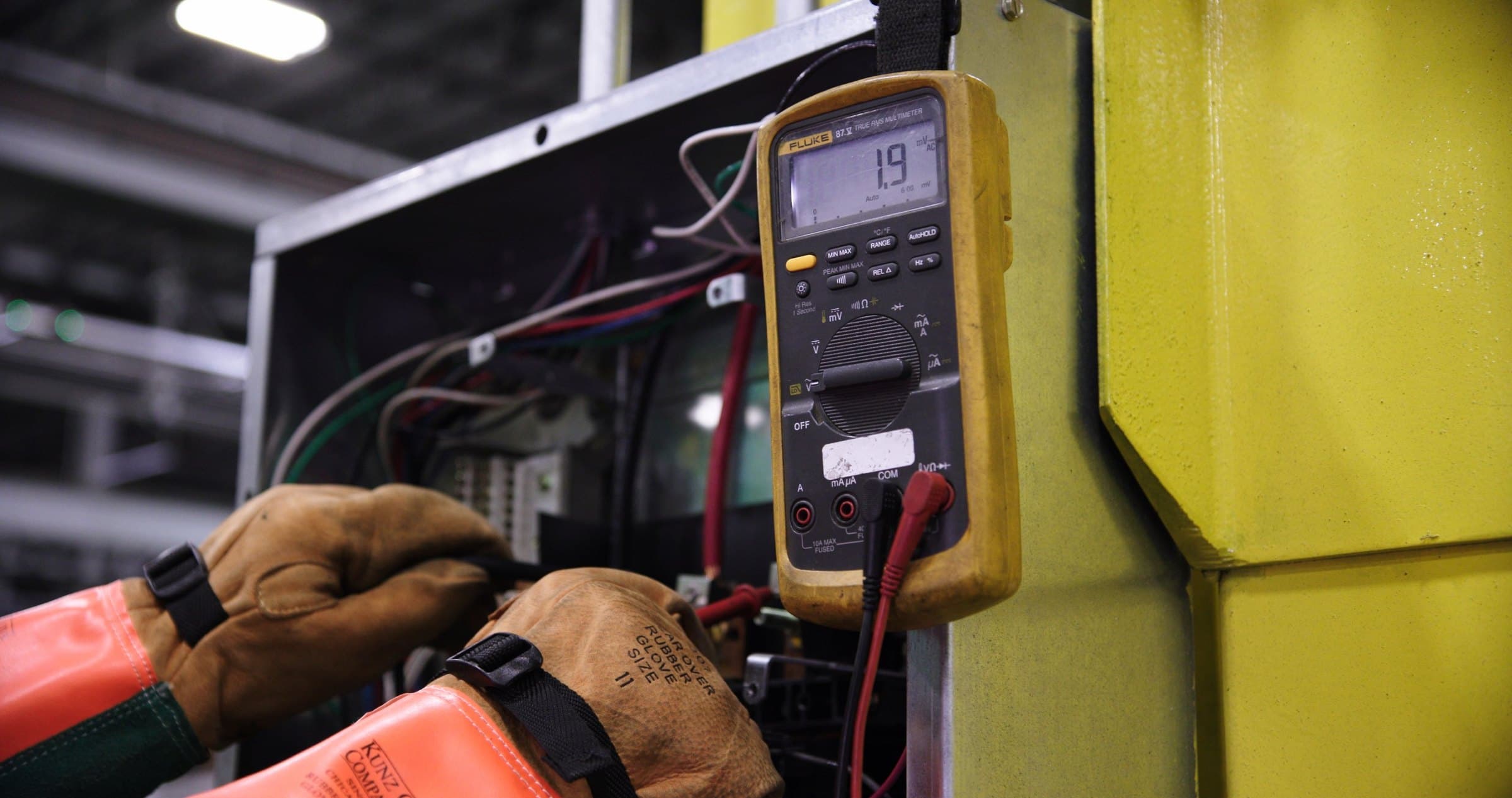 Commercial electrical distribution system evaluated during a power system study