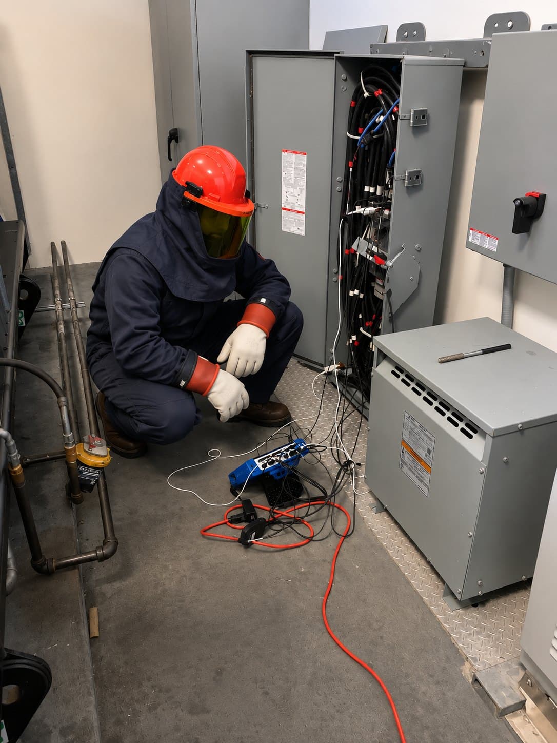 Power quality monitoring of a distribution panel at an airport in Abaco