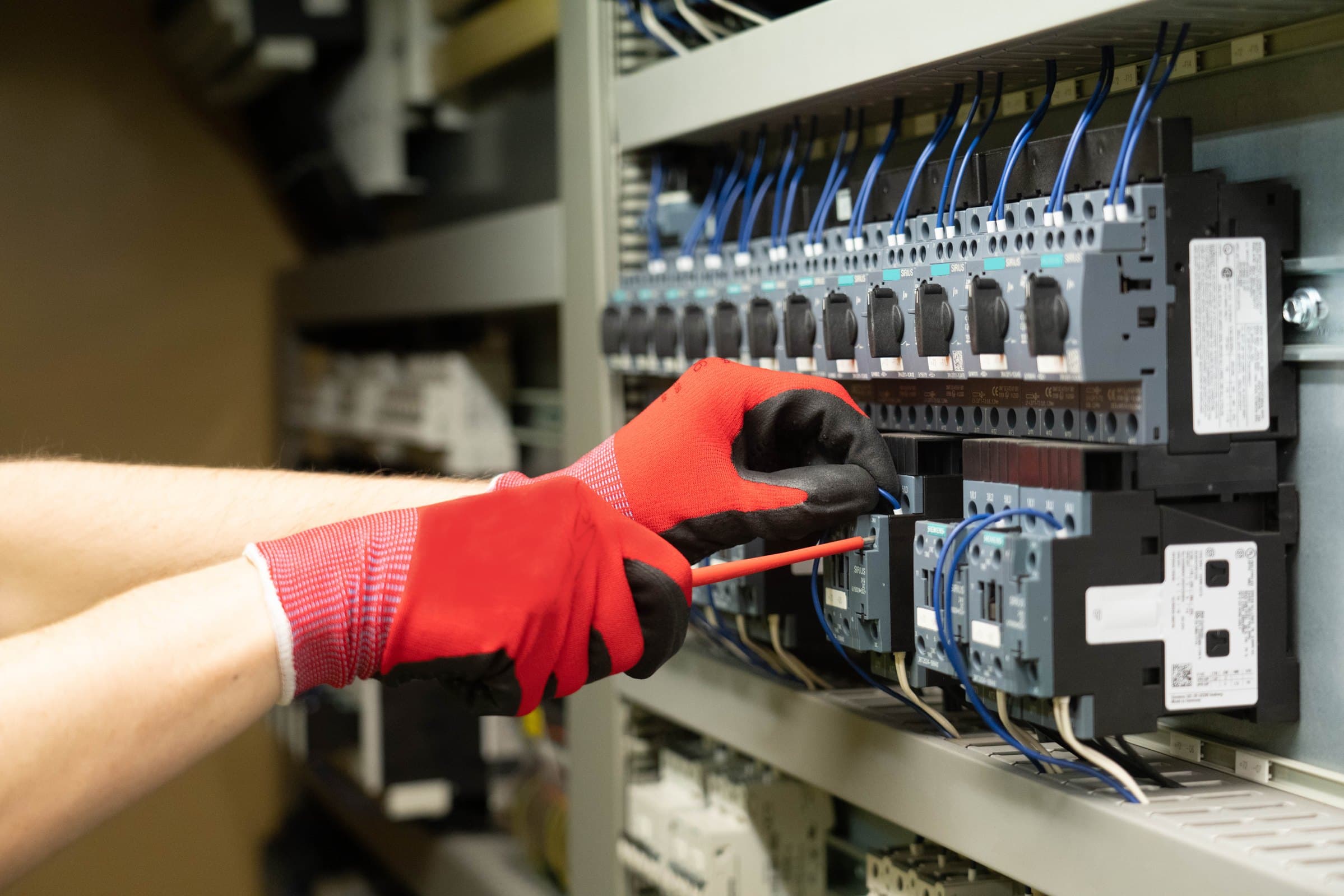 Commercial electrical distribution equipment evaluated during a power system study
